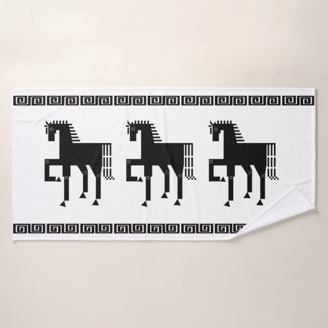 Iron Horse Bath Handtuch Badehandtuch (Badehandtuch)