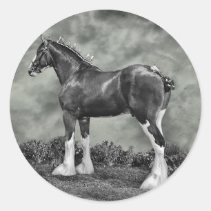 Iron Horse Steele Runder Aufkleber