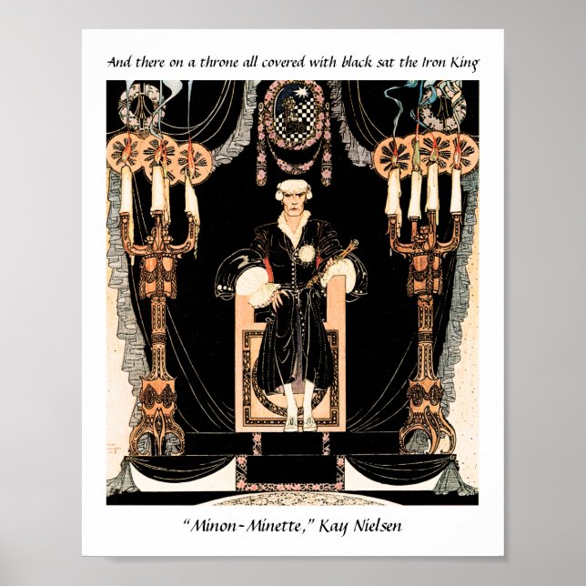 Iron King märchenhafte Illustration von Kay Nielse Poster (Vorne)