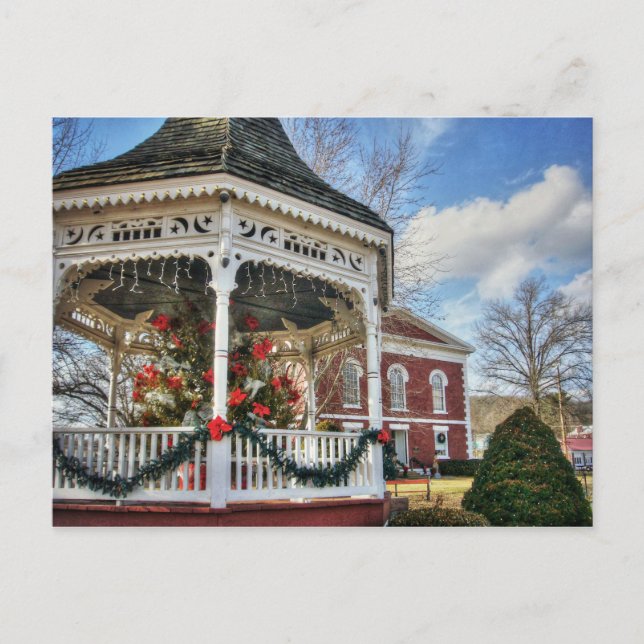 Iron Landkreis Courthouse und Gazebo Postkarte (Vorderseite)