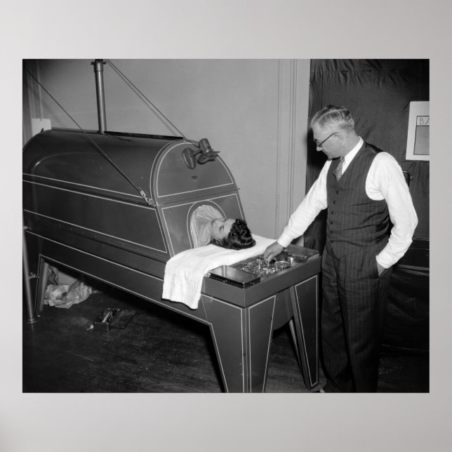 Iron Lung Therapy, 1930s Poster (Vorne)