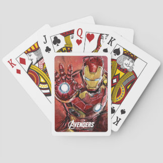 Iron Man Sketched Watercolor Spielkarten