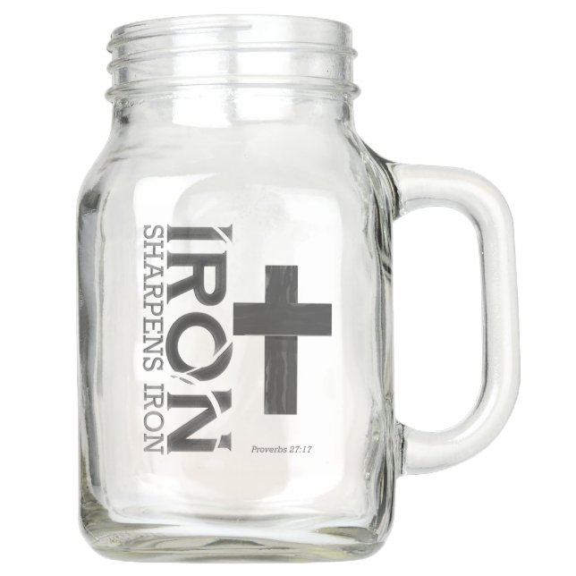 Iron Sharpens Iron - Mason Jar Einmachglas (Vorderseite)