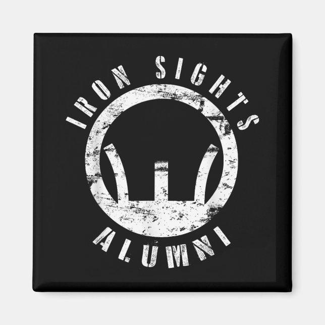 Iron Sights Alumni Boot Camp Shooting Marksmanship Magnet (Vorne)