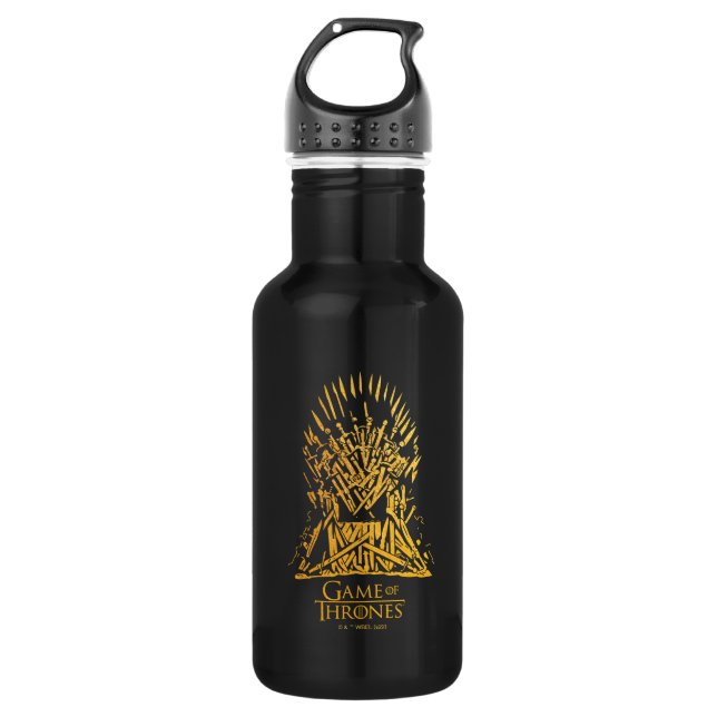 Iron Throne Icon Edelstahlflasche (Vorderseite)