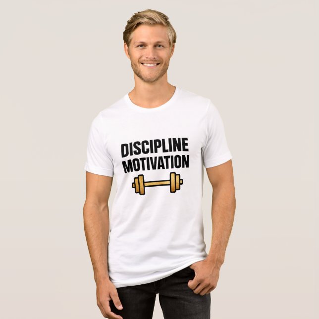 Iron Will - Disziplin über Hype Tri-Blend Shirt (Vorderseite voll)