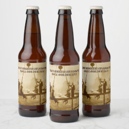 Iron Worker Headache Ball Homebrew anpassen  Bierflaschenetikett