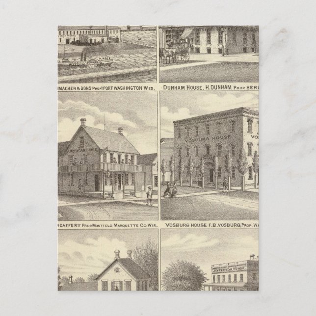 Iron Works, Hotels & Residenzen in Port Washington Postkarte (Vorderseite)