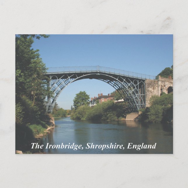 Ironbridge Shropshire Postkarte (Vorderseite)