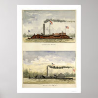Ironclads Essex and Choctaw von Stouffer 1864
