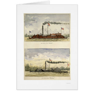 Ironclads Essex et Choctaw par Stouffer 1864