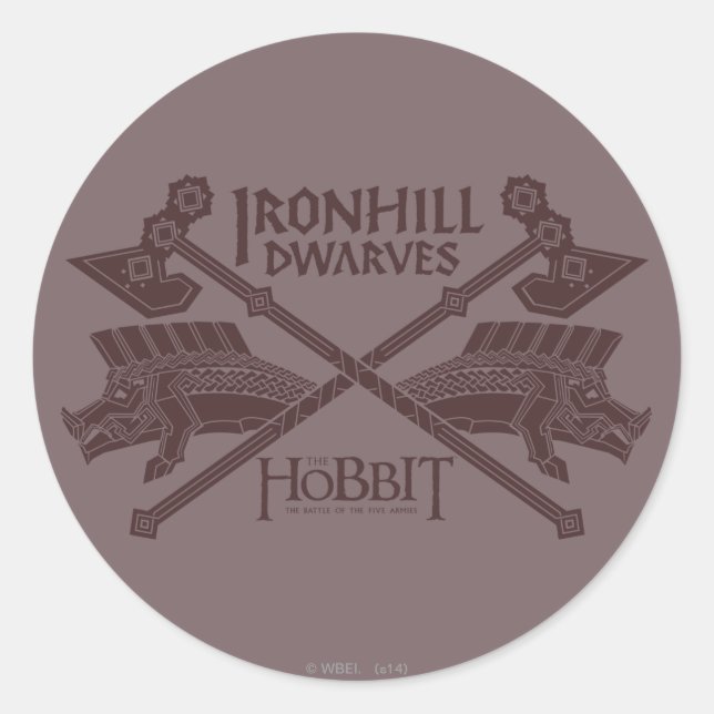Ironhill Dwarves Movie Icon Runder Aufkleber (Vorderseite)