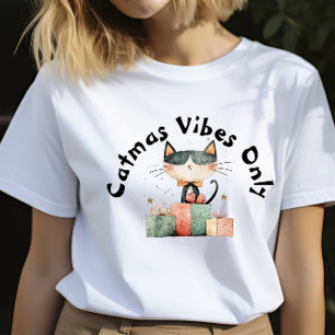 Ironic Cat Mama Weihnachtsgeschenk T - Shirt
