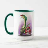 IRONIC DINOSAUR GAS PUMP von Jeff Willis Art