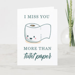 Ironic Miss you Carte pour amis