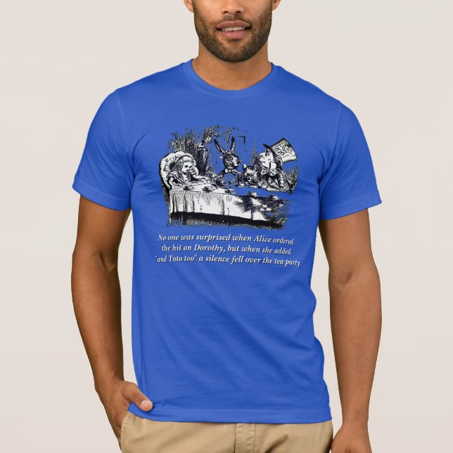 Ironic Toto hatte es kommt Alice (in Wunderland) T-Shirt (Vorderseite)