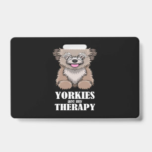 Ironic Yorkies as Therapy Yorkshire Terrier Ausweis