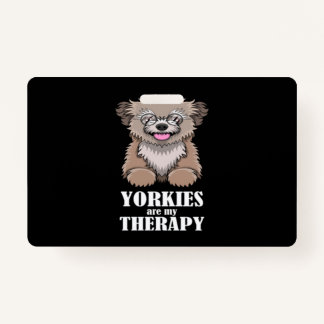 Ironic Yorkies as Therapy Yorkshire Terrier Ausweis