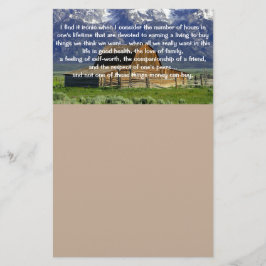 Ironien des Lebens Inspiration Briefpapier