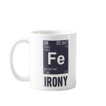 Ironische chemisches Element F.E.-Ironie