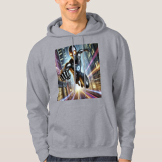 Ironman Futuristic City Rush Hoodie - Neon Hero