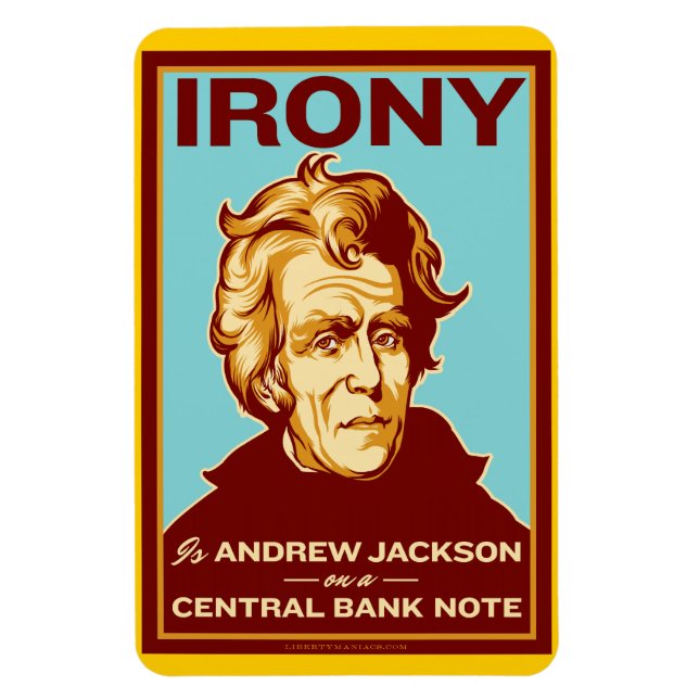 Irony ist Andrew Jackson Premium Flexi Magnet (Vertikal)