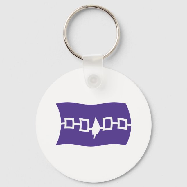 Iroquois Confederacy Flag Schlüsselanhänger (Vorderseite)