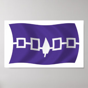 Iroquois Confederite Flag Poster Print