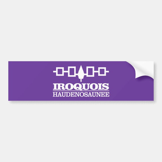 Iroquois (Haudenosaunee) Autoaufkleber (Vorne)