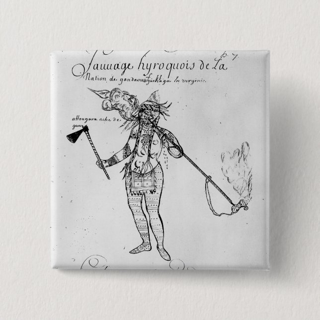 Iroquois Inder von Kanada Button (Vorderseite)