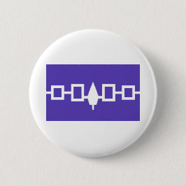 Iroquois Ureinwohner-Flagge Button