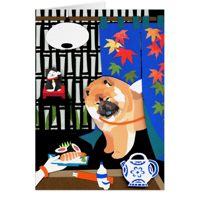 IRRASHAIMASE Chow-Chow papercut (Vorne)