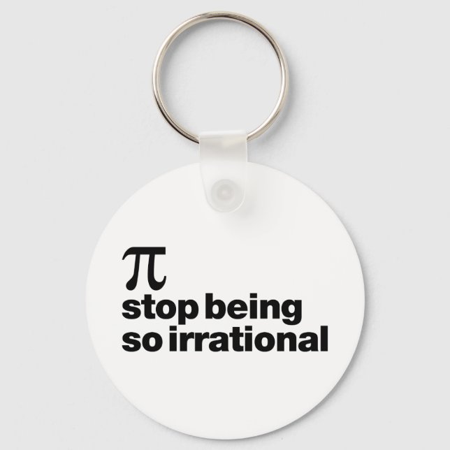 Irrational Pi Schlüsselanhänger (Vorderseite)