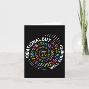 Irrationale, aber gut gedeckte Pi Day Mathematiker Karte