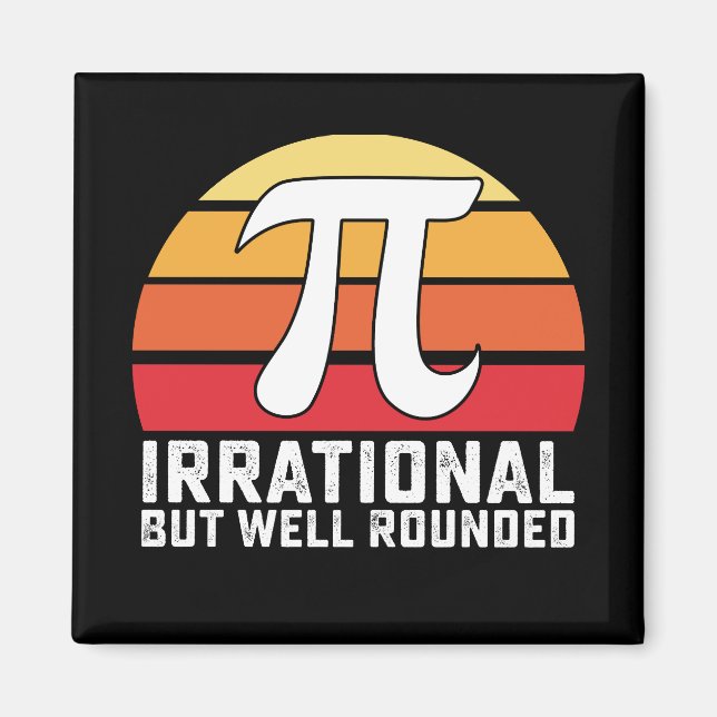 Irrationale, aber gut gerundete Pi-Day-Mathematik  Magnet (Vorne)