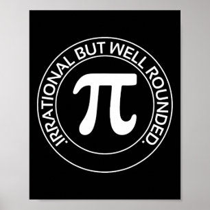 Irrationaler, aber gut gerundeter Funny Pi Day Tea Poster