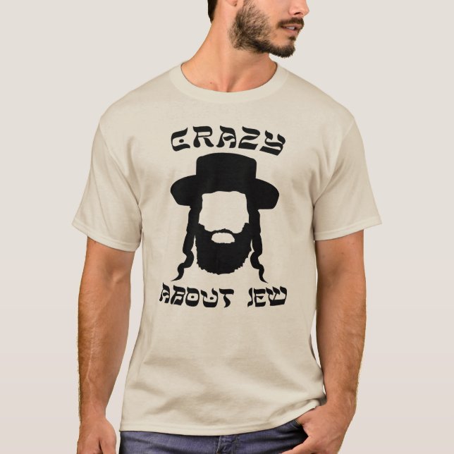Irre über Juden, jüdischer Pub T-Shirt (Vorderseite)