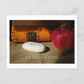 Irren ist menschlich. Errare Humanum Est. Lateinis Postkarte