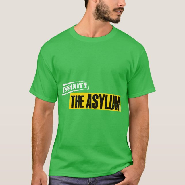 Irrenanstalt Geschenk retro T-Shirt (Vorderseite)