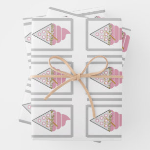 Irrésistible papier d'enveloppement de crème glacé