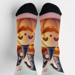 Irresistible Pumpkin Socks – Cute Halloween Magic Socken