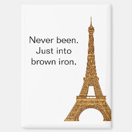 Irreverent Eiffel Tower Paris Travel Refrigerator Magnet