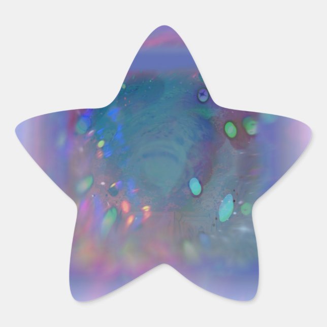 Irridescent Dreamy Star Stickers (Vorderseite)