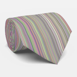 Irridicent Light Vertical Multicolored Stripes Krawatte