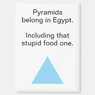 Irrlevante Ernährungspyramide Ägypten Kühlschrank Magnet