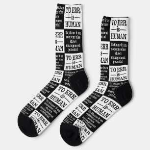 "Irrtum ist menschlich" Socken
