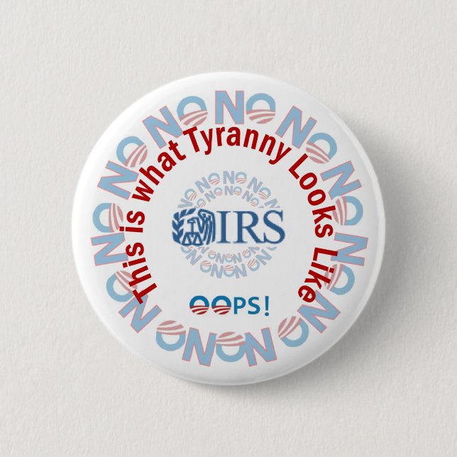 IRS-Skandal 2013 Button (Vorderseite)