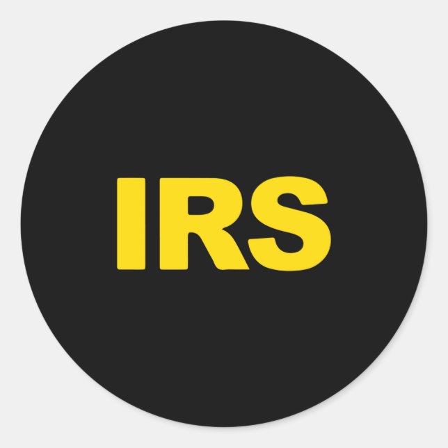 Irs Special Agent Long Sleeve  Runder Aufkleber (Vorderseite)