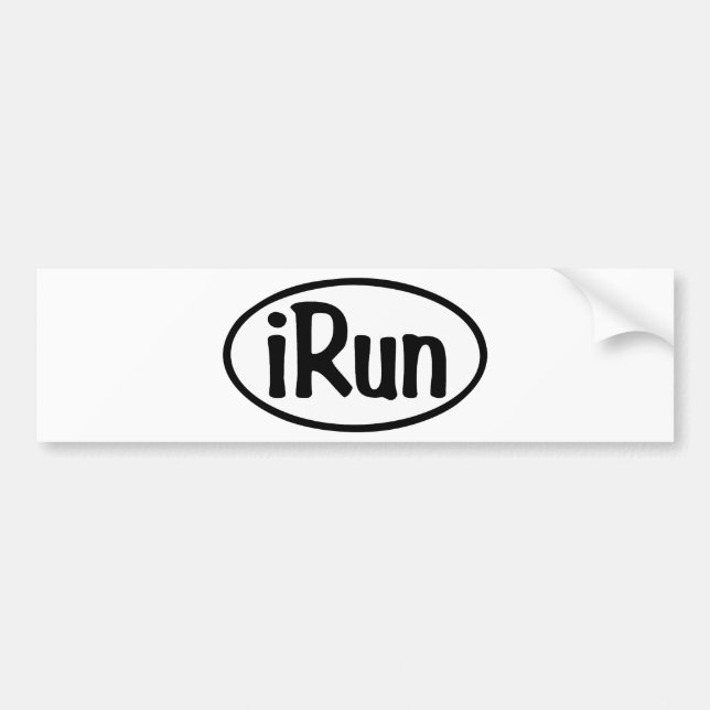 Irun-Oval Autoaufkleber (Vorne)