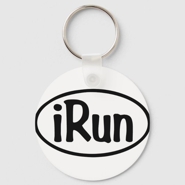 iRun Oval Schlüsselanhänger (Vorderseite)